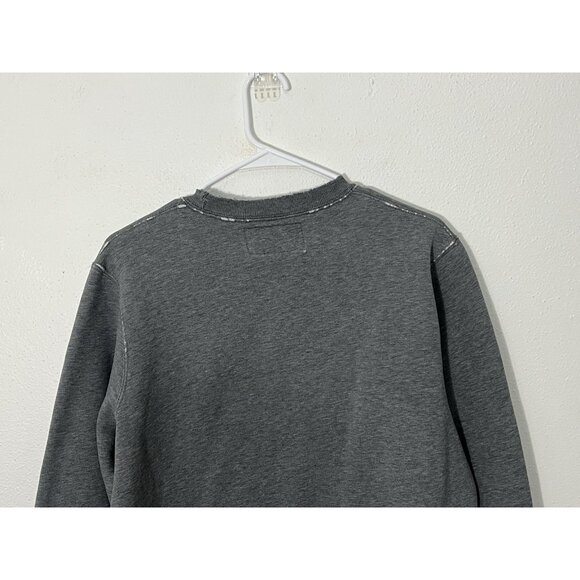 Vintage Gray Abercrombie And Fitch Mens Crewneck Sweatshirt Small Distressed - Picture 8 of 12